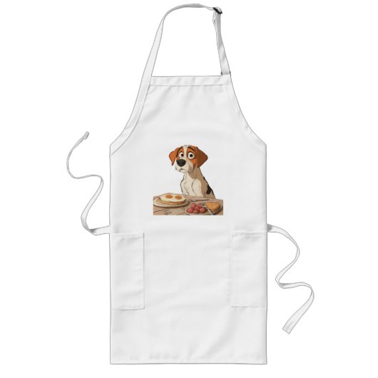 Tablier Long Petit-déjeuner chien (Devant)