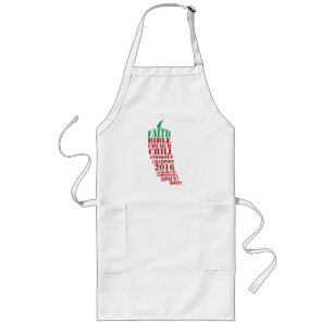 Tablier Long Piment Peper   ChiliCook de typographie outre de