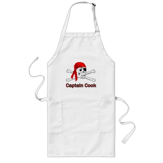 Tablier Long Pirate Capitaine Cook Apron (Devant)