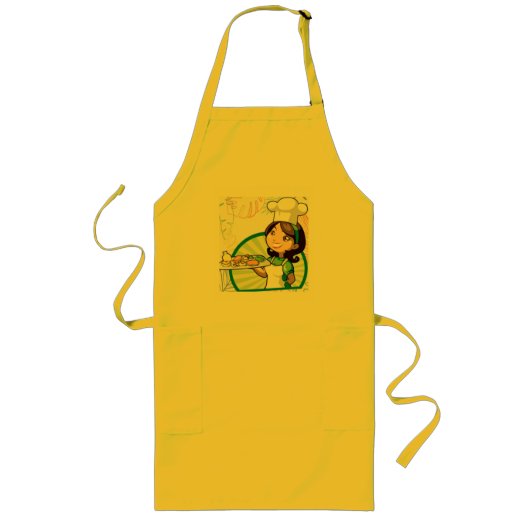 Tablier Long Plaisir culinaire : Cookies Server Dinner Design" (Devant)