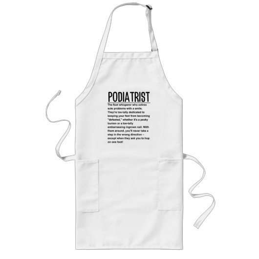 Tablier Long Podiatre (Devant)
