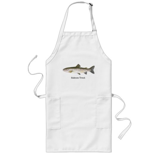 Tablier Long Poissons de truite saumonée (Devant)
