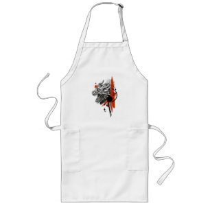 Tablier Long Polka Dragon Face Trash