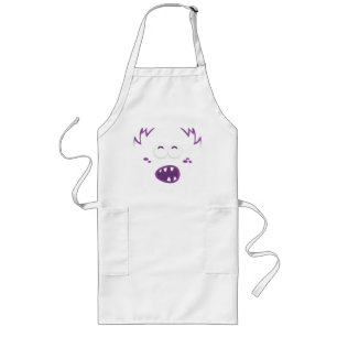 Tablier Long Porte-face pourpre du monstre