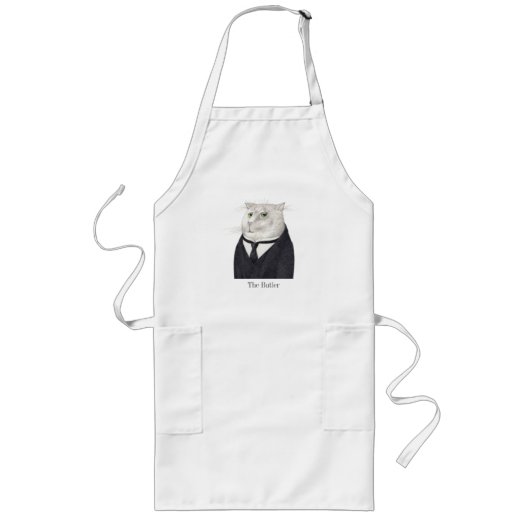 TABLIER LONG POUR MAÎTRESSE DE MAISON ET CHAT (Devant)