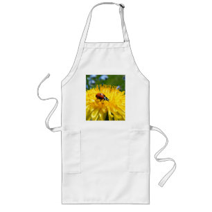Tablier Long Printemps Ladybird sur le pissenlit