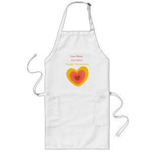Tablier Long Radiant Heart: Love More, Live More, Proudly Polya