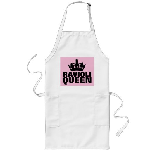 TABLIER LONG RAVIOLI QUEEN KITCHEN APRON (Devant)