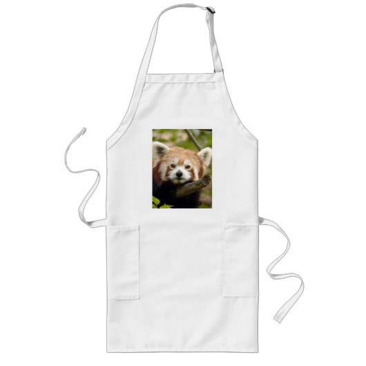 Tablier Long red-panda-004, panda rouge (Devant)