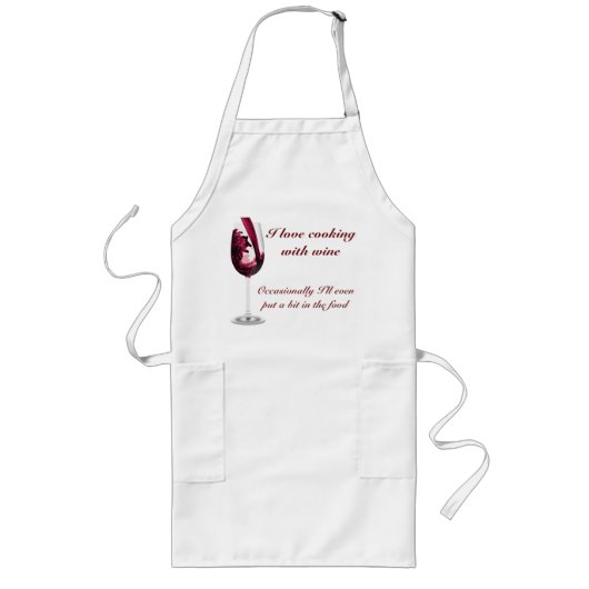 Tablier Long Red Red Wine - Long Apron (Devant)