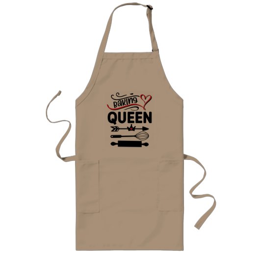 Tablier Long Reine de Cuisine de Pain (Devant)