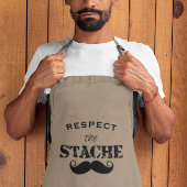 Tablier Long Respectez La Moustache Retro