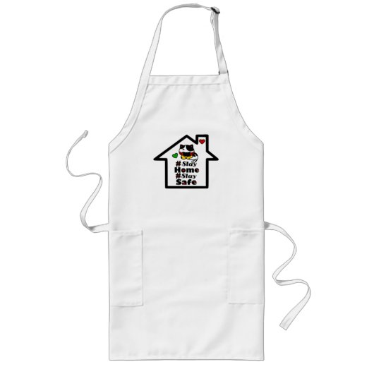 Tablier Long 🏠 😷#Restez à la maison Séjournez en sécurité Cit (Devant)