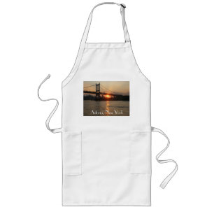 Tablier Long "RFK Bridge at Sunset" Astoria, NY Apron
