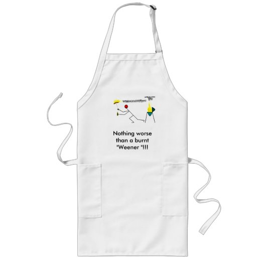 Tablier Long Rien de pire qu'un brûlé "Ween... (Devant)