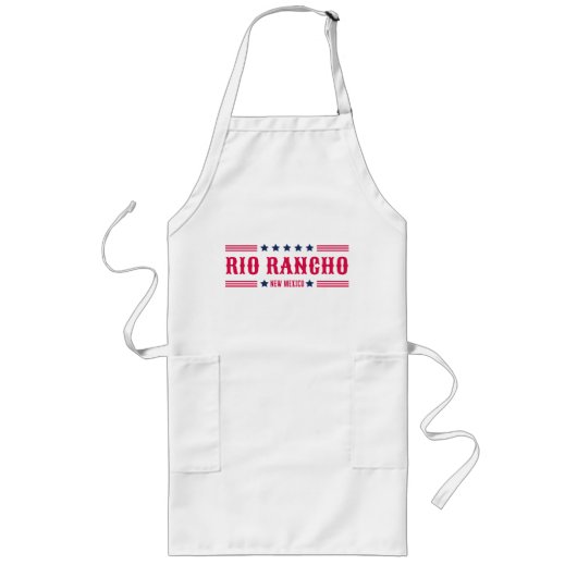 Tablier Long RIO RANCHO NEW MEXICO Etoiles et rayures (Devant)
