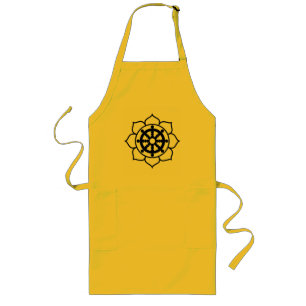 Tablier Long Roue de Dharma de fleur de Lotus