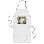 Tablier Long Rustic Apron "Je ne commente jamais, Écoutez atten (Devant)