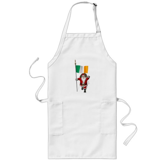 Tablier Long Santa Claus Avec L'Ensigne D'Irlande (Devant)