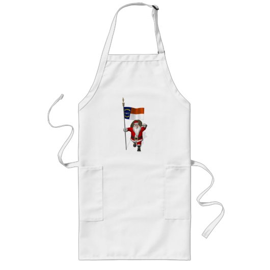 Tablier Long Santa Claus With Ensign Of North Carolina (Devant)