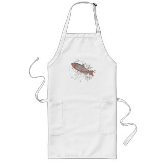 Tablier Long Saumon Chinook rose Apron