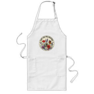 Tablier Long Sauver le pollinisateur avec abeille, papillon et
