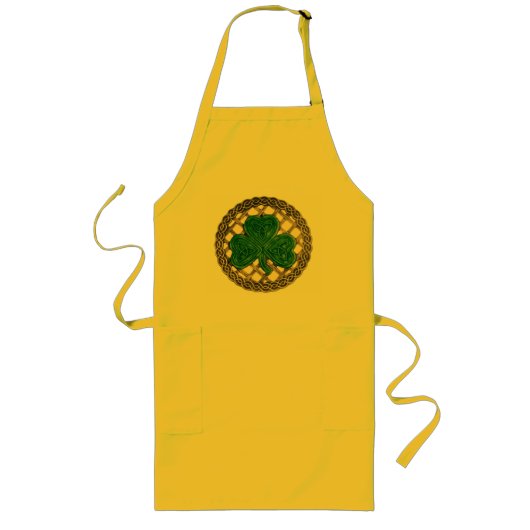 Tablier Long Shamrock, Treillis Et Noeuds Celtiques Apron (Devant)