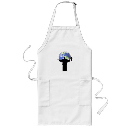 Tablier Long Silhouette avec croix (Devant)