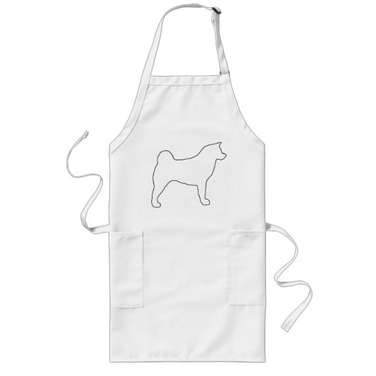 Tablier Long silo blanc akita (Devant)