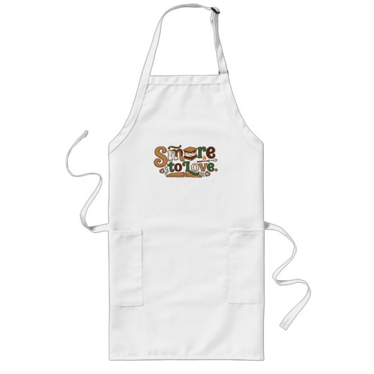 Tablier Long S'more à aimer – T-shirt drôle avec un jeu de mots (Devant)