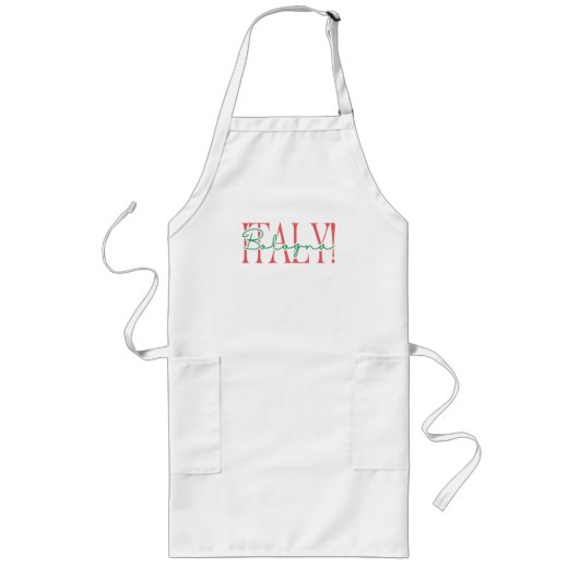 Tablier Long souvenir de Bologne cadeau italien Italie (Devant)