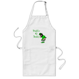 Tablier Long St Patrick's Paddly O'Daddy Leprechaun Apron