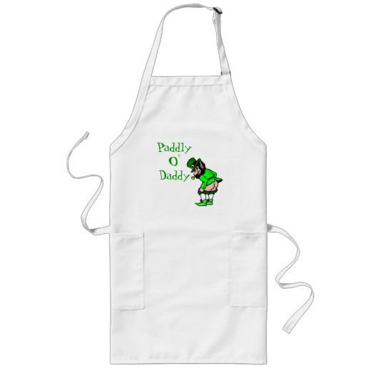 Tablier Long St Patrick's Paddly O'Daddy Leprechaun Apron (Devant)