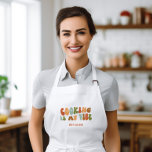 Tablier Long Super Retro Cuisine Is My Vibe, Chef Foodie Cook<br><div class="desc">La cuisine super est le tablier du chef. Il fait un cadeau fantastique pour les gourmets et tous ceux qui aiment passer du temps dans la cuisine.</div>