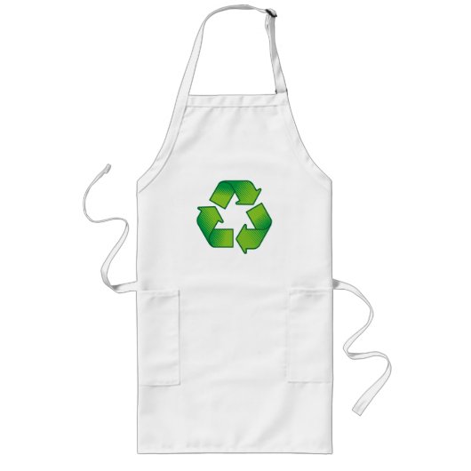 Tablier Long Symbole de recyclage (Devant)