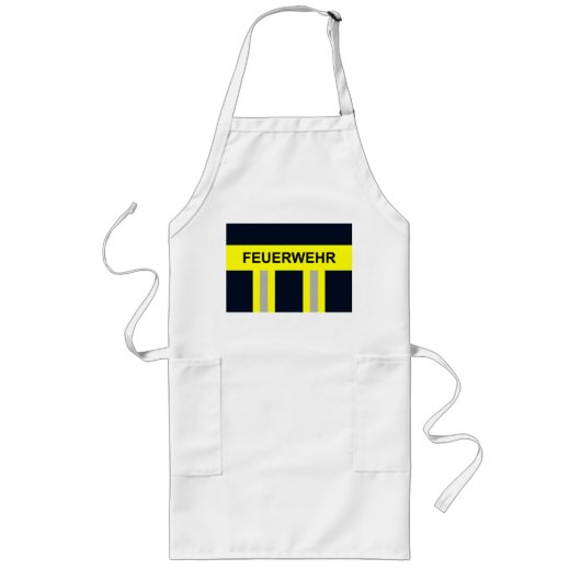 Tablier Long Symbole Feuerwehr Blau uniforme (Devant)