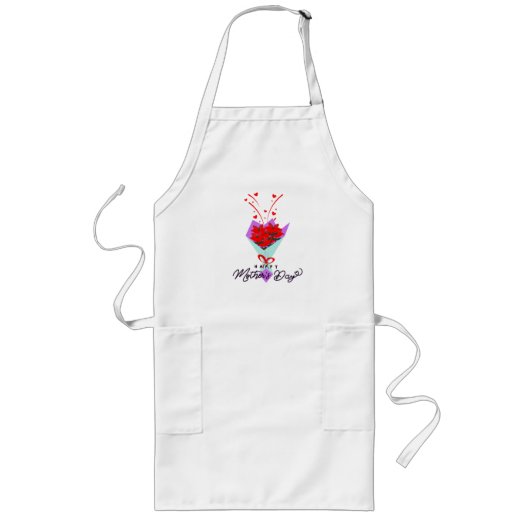 Tablier Long T-shirt cadeau fête des mères (Devant)