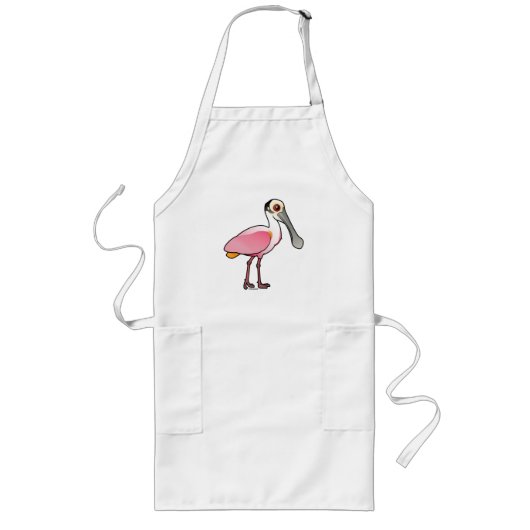 Tablier Long T-Shirt Cute Roseate Spoonbill (Devant)