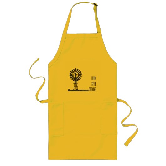Tablier Long Tabard de cuisine de style fermier (Devant)