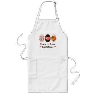 Tablier Long Tablier de basket-ball d'amour de paix