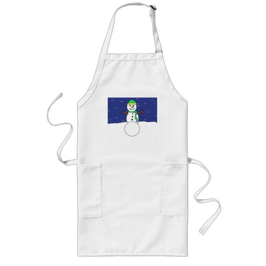 Tablier Long tablier de Snowman (Devant)