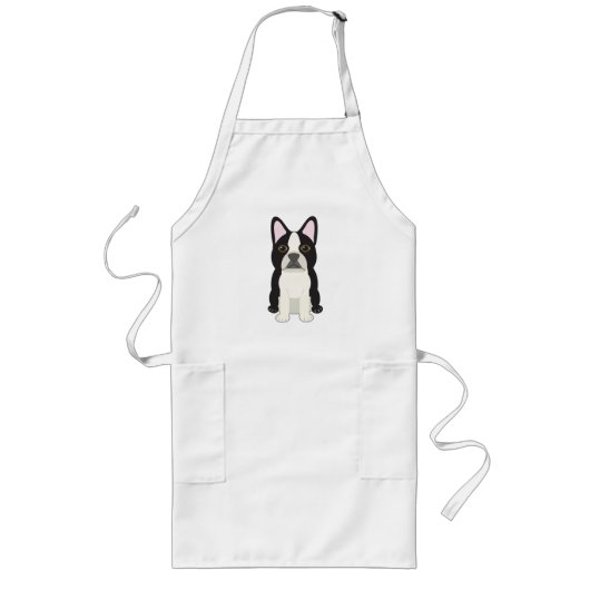 Tablier Long Terrier de Boston (Devant)