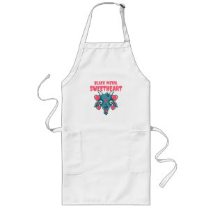 Tablier Long tête de chèvre mignonne baphomet