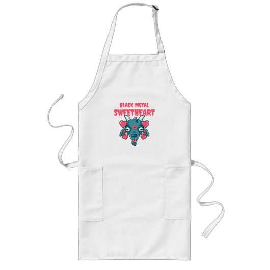 Tablier Long tête de chèvre mignonne baphomet (Devant)