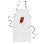 Tablier Long Tête du coq rouge (Devant)