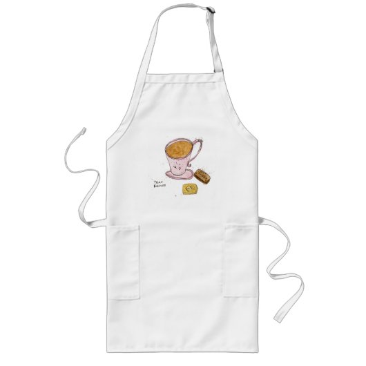 Tablier Long Thé et biscuits (Devant)
