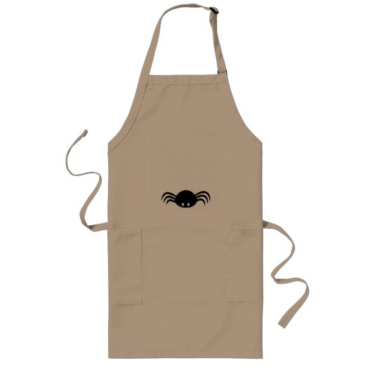 Tablier Long Toile d'araignée Halloween (Devant)