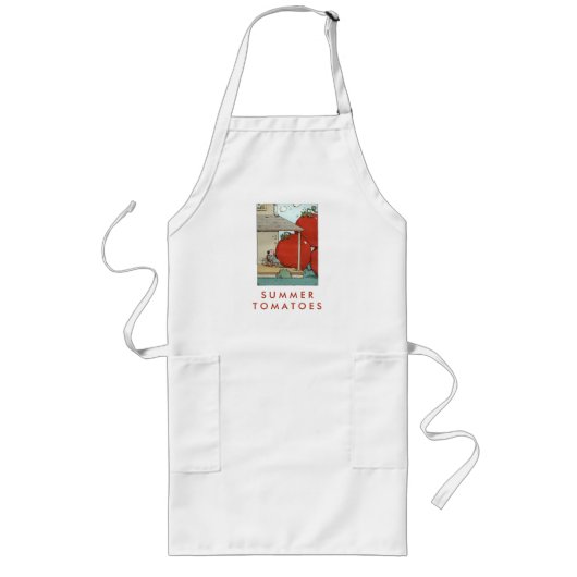 Tablier Long Tomates d'été (Devant)