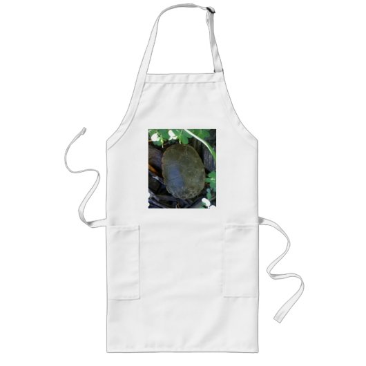 Tablier Long Tortue parmi la verdure (Devant)