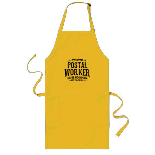 Tablier Long Travailleur postal retraite facteur drôle